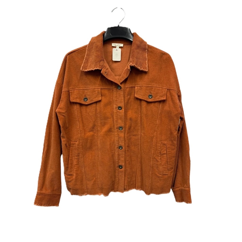 Orange Corduroy Shacket